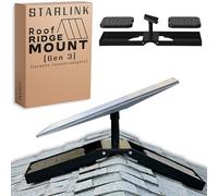 Starlink Ridgeline Mount Gen 3 - Easy No-Drill Installation -Counterweights Included - Starlink Ridge Mount Gen 3 - Roof Ridge Pivot Kit