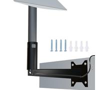 starlink V2 Long Wall Mount, Starlink mounting Set for Starlink Gen 2(V2),vertical Angle holder satellite dish steel,Designed for Wall, Eave, and Fascia Installation, Starlink roof Mount