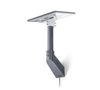 Starlink Wall Mount Kit for Mini & Mini X, Die-Cast Aluminum | 4.7" Eave Clearance, UV Resistant Adapter, Wood/Concrete Screws, Universal 1.5" & 1.67" poles, Roof Fascia Gable Use