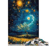 Starlit Blossoms Puzzles 1000 Pieces for Teenagers Gifts Wooden Puzzle Jigsaws for Adults Puzzle for Adults And Teenager 1000pcs (75x50cm)