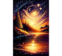Starlit Night Jigsaw Puzzles for Adults 500 Piece Challenging Puzzle Games, Difficult Hard Jigsaw Puzzles for Man and Woman, 500 Pieces Puzzles for Adults