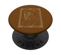 Starlit Queen Princess at Midnight with Dagger and Henin PopSockets Adhesive PopGrip