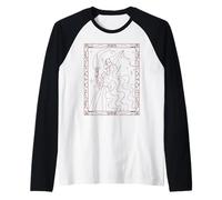 Starlit Queen Princess at Midnight with Henin and Dagger Raglan Baseball Tee