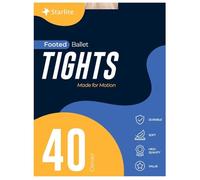 Starlite 40 Denier Footed Ballet Tights (UK, Age, 11 Years, 13 Years, Regular, Age 11-13, Pink)