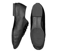 Starlite Basic Black Jazz Shoes Split Suede Sole 1.5 UK
