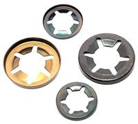 Starlock Washers For Shaft Retaining Push On Clips 2mm - 25mm Spring Steel Star Lock (2, 15mm) F02BC