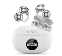 STARLYF 3-in-1 Clip Headphones: Open Driving Audio, Real Time Translator (132 Languages) and Sound Amplifier Via App | Ergonomic and Secure Clip Design for Sport, Office
