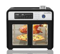 STARLYF Double Door Oven 28L Air Fryer | 18 Cooking Programs, 1700W Convection, Grill, Rotisserie & Dehydrator | LCD Display, Dual Door Design, Multifunction Countertop Oven