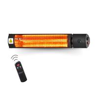 STARLYF Electric Infrared Patio Heater Wall Mounted 2000W - IP65 Waterproof - Low Energy Heater for Garden, Remote Control, Outdoor & Indoor, Wall Mounted option, Instant heat technology
