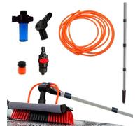 STARLYF Telescopic Hydrocleaner Broom Water Powered Soap Dispenser for Cleaning Solar Panels, Washing Trucks, Bus, Car Roofs (3.6 MTS Non-Telescopic)