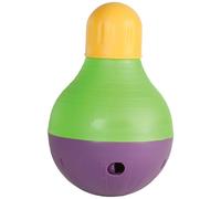 Starmark Bob-A-Lot Interactive Dog Pet Toy, Large, Yellow/Green/Purple