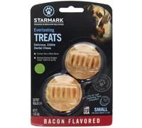 StarMark Everlasting Dog Treat Toy Bacon Edible Dental Chew Small - 4 Pack