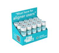StarMintz - Clear Aligner Mints with Xylitol - Alternative to Aligner Chewies - Sugar Free Mints for Dry Mouth & Retainers - Freshens Breath - Spearmint - Display Box with 15 Packs