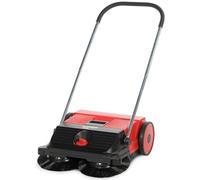Starmix Haaga 255 Manual Hand Sweeper | Heavy Duty Sweeper with 55cm Sweeping Width, 20L Container, 1,600m²/h Capacity, Dual Disc Brushes, Beltless Drive & Lightweight Push Broom