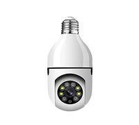STARMOON E27 Bulb Camera,1080P Wireless PTZ Security Camera with E27 Bulb Connector,360 Degree Panoramic,Motion Auto Tracking,Night Vision,Two Way Audio