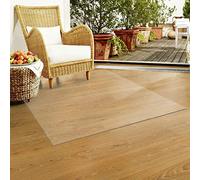 STARMS Office Desk Chair Mat for Hard Wood Floor PVC,Transparent Chair Mat,Hard Floor Protector,Multi-Purpose Chair Carpet for Office Home/140 * 300Cm/55 * 118In