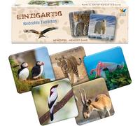 Starnberger Spiele - Unique - Endangered Animals - Memory Game - Card Game for Adults and Children from 6 Years - Gift for Animal Lovers