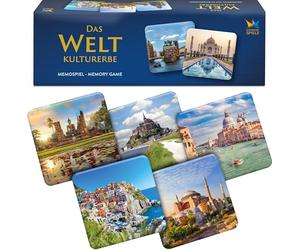Starnberger Spiele - World Heritage Memory Game - Card Game for Adults and Children from 6 Years - Gift for Travel and Culture Lovers