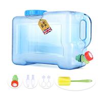 Starnearby 12L Water Container with Tap, Portable Plastic Water Bucket with Tap, Easy Clean BPA-Free Drink Water Carrier, for Camping Outdoor, Party, Van, RV, School, Hospital, Emergency