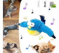 Starnearby Interactive Flying Bird Cat Toy - Automatic Flapping Wings with Catnip for Indoor Cats to Bite and Chew