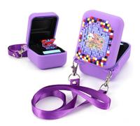 Starnearby Silicone Case for Bitzee Interactive Toy - Full Cover Protective Digital Pet Case With Colorful Pattern, Strap, Washable, Anti-fall