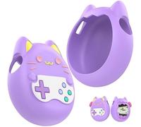 Starnearby Silicone Case for Tamagotchi Paradise, Cute Cartoon Silicone Protective Cover for Kids, Non-Slip Shockproof Scratch-resistant, 360-degree Full Protective (Purple)