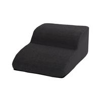 STARNINE Dog Steps For Bed Non Slip Pet Dog Steps For Sofa Soft Pet Ladder Steps Washable Sofa Steps High Density Foam (Black, 2 Step, 2)