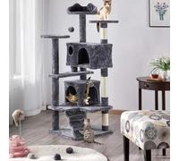 STARNINE Large Cat Tree 135cm Cat Tower Scratching Posts Multi Level Kitten Tree House Condos With Dangling Balls Indoor Cats Activity Centre Tree House Tower