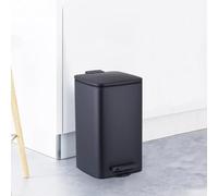 STARNINE Small Bathroom Bin 8L Kitchen Pedal Dust Bin Stainless Steel Toilet Bin Pedal Dust Bin With Lid Soft Closing Lid