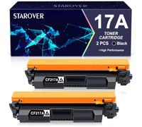 STAROVER 17A Compatible Toner Cartridge Replacement for HP 17A CF217A for HP Laserjet Pro M102w M102a MFP M130nw MFP M130fw MFP M130a MFP M130fn Printer (2 Black)