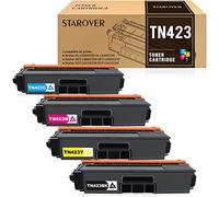 STAROVER Compatible Toner Cartridges Replacement for Brother TN423 TN-423 TN421 Toner Cartridges Use for Brother HL-L8260CDW HL-L8360CDW DCP-L8410CDN DCP-L8410CDW MFC-L8690CDW MFC-L8900CDW (4 Pack)
