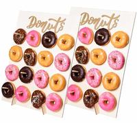 StarPack Premium Donut Wall Stand (Pack of 2) - Reusable 32 Donut Stand for Party - A Donut Holder for Donut Grow Up Party Decorations & Festive Donut Wall Display Stand for at Home Bakers