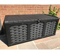 Starplast XXL Huge Plastic 634 ltr Garden Storage Box With Piston Opening Lid