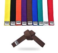 Starpro Martial Arts Training Belt for Karate Judo BJJ Taekwondo - Durable Cotton Polyester Blend for Kids & Adults - Vibrant Colors Brown