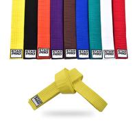 Starpro Martial Arts Training Belt for Karate Judo BJJ Taekwondo - Durable Cotton Polyester Blend for Kids & Adults - Vibrant Colors Yellow