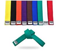 Starpro Martial Arts Training Belt for Karate Judo BJJ Taekwondo - Durable Cotton Polyester Blend for Kids & Adults - Vibrant Colors Green