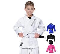Starpro Preshrunk Kids BJJ Gi - Lightweight Jiu Jitsu Uniform with Pearl Weave | Youth Jiu Jitsu Suit for Boys & Girls | Many Sizes & Colours