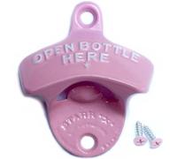 Starr X Open Bottle Here Wall Mounted Bottle Opener - Pink
