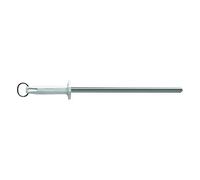 Starrett 12" Sharpening Steel - Fine Finish, White Handle, BKW408-12