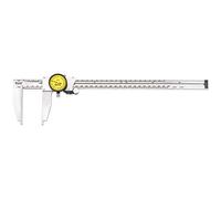 Starrett 120MB-300 Dial Calliper, Stainless Steel, Nib Style Jaw, Yellow Face, 0-300 mm Range, +/-0.03 mm Accuracy, 0.02 mm Resolution