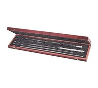 Starrett 124DZ Solid-Rod Vernier Inside Micrometer Set, 2-32" Range, 0.001" Graduation, +/-0.0001" Accuracy, With Case