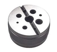 Starrett 129 Steel Bench Block, Smooth Finish, 3" Diameter, 1-1/2" High