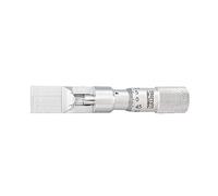 Starrett 208MZ Can Seam Micrometer, Plain Thimble, 0-9.5 mm Range, 0.001 mm Graduation, Without Depth Gauge