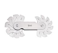 Starrett 272B Inch Reading Fillet Or Radius Gauge, 9/32 - 33/64" Range, 1/64" Increment, 16 Leaves