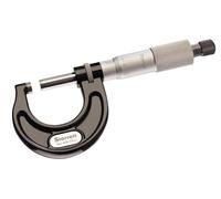 Starrett 436.1MXRL-25 Outside Micrometre, Ratchet Stop, Lock Nut, Carbide Faces, 0-25mm Range, 0.01mm Graduation, +/-0.002mm Accuracy