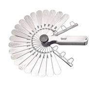 Starrett 572A Thickness Feeler Gage, 0.0015-0.035" Thickness, Straight 1/2" Width, 3-1/2" Length, 22 Leaves