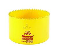 Starrett 63 FCH076 (76 mm) Yellow Bimetal Drill, Ideal for Wood, Metal, Plastic