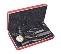 Starrett 711MGCSZ Last Word Dial Test Indicator with Attachments, White Dial, 0-35-0 Reading, 0-0.7mm Range, 0.01mm Graduation