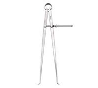 Starrett 73A-12 Solid Nut Inside Spring Calliper, Steel, Flat Leg, 0-12" Range