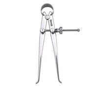 Starrett 73A-4 Solid Nut Inside Spring Calliper, Steel, Flat Leg, 0-4" Range